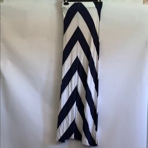 blue and white skirt